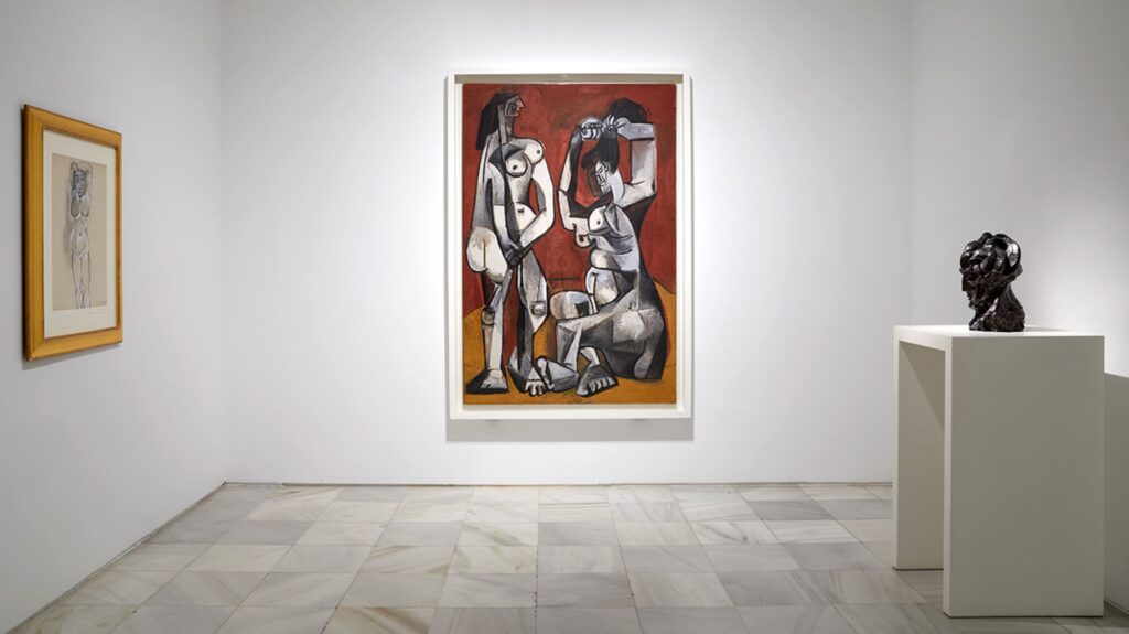 Exposición de esculturas y pinturas de Picasso en el Museo Reina Sofía de Madrid, ejemplo del legado escultórico y del arte del siglo XX.
